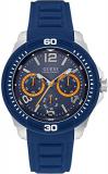 Guess Mens Multi dial Quartz Watch with Silicone Strap W0967G2