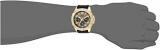 GUESS Comfortable Gold-Tone Black Stain Resistant Silicone Watch with Crystal Embellished Day, Date + 24 Hour Military/Int'l Time. Color: Black (Model: U1132G1)