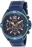 Guess Mens W1168G4 Surge Chronograph Blue Resin Strap Wrist Watch