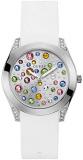 Guess Womens Analogue Quartz Watch with Silicone Strap W1059L1