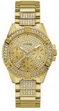 Guess Womens W1156L2 Lady Frontier Gold Plated Stone Set Bracelet Wrist Watch