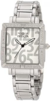 Invicta Wildflower Women's Quartz Watch with Grey Dial Analogue display on Silver Stainless Steel Bracelet 10670
