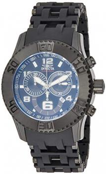 Invicta 6713 Sea Spider Men's Wrist Watch Stainless Steel Quartz Black Dial