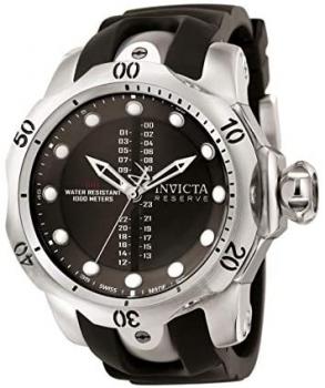 Invicta Men's 0804 Reserve Collection GMT Black Polyurethane Watch
