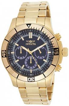 Invicta 12844 Specialty Men's Wrist Watch Stainless Steel Quartz Blue Dial