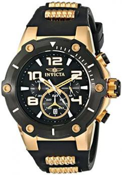 INVICTA Mens Chronograph Quartz Watch with Stainless Steel Strap 17200