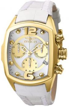 Invicta Lupah Ladies Watch 6797 with White Leather Strap and White Dial