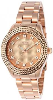 Invicta Angel Women's Analogue Classic Quartz Watch with Stainless Steel Rose Gold Plated Bracelet &ndash; 22879