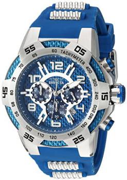 INVICTA Men's Analogue Quartz Watch with Silicone Stainless Steel Strap 24231