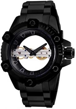 Invicta Men's Reserve Black Steel Bracelet &amp; Case Mechanical Watch 26487
