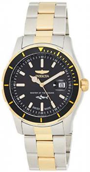Invicta 25814 Pro Diver Men's Wrist Watch Stainless Steel Quartz Black Dial