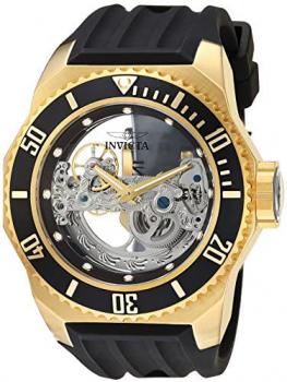 Invicta Men's 'Russian Diver' Automatic Stainless Steel and Silicone Casual Watch, Color:Black (Model: 25625)