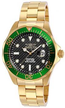 Invicta 14358 Pro Diver Men's Wrist Watch Stainless Steel Quartz Black Dial