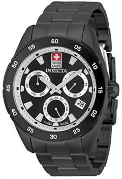 Invicta Pro Diver Swiss Made Men's 45mm Black Stainless Steel Black dial Quartz, 33479