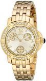 Invicta Angel Women's Quartz Watch with Gold Dial Chronograph Display and Stainless Steel Gold Plated Bracelet 18964