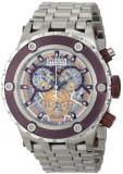 Invicta Men's Subaqua Quartz Watch with Multicolour Dial Chronograph Display and Silver Stainless Steel Bracelet 12908