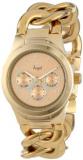 Invicta Women's Quartz Watch with Gold Dial Chronograph Display and Gold Stainless Steel Gold Plated Bracelet 15140