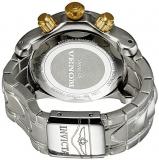 Invicta unisex Quartz Watch with Silver Dial Chronograph Display and Silver Stainless Steel Bracelet 13809