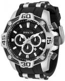 Invicta Men's Analog Quartz Watch with Silicone, Stainless Steel Strap 33834