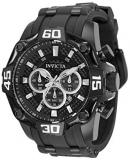 INVICTA Men's Analog Quartz Watch with Silicone, Stainless Steel Strap 33841