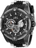 Invicta Men's Analog Japanese Quartz Watch with Silicone, Stainless Steel Strap 32697