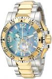 Invicta Men's Quartz Watch with Mother of Pearl Dial Chronograph Display and Multicolour Stainless Steel Plated Bracelet 15333