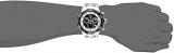 Invicta Men's Quartz Watch with Black Dial Chronograph Display and White Silicone Strap 16989