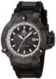 Invicta Men's Subaqua Quartz Watch with Black Dial Analogue Display and Black Plastic Strap 736