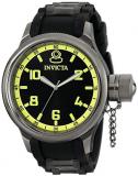 Invicta Russian Diver Men's Quartz Watch with Black Dial Analogue Display and Black Rubber Strap 1440
