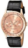 Invicta Men's 6752 Vintage Rose Dial Black Leather Watch