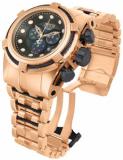 Invicta Bolt Men's Quartz Watch with Black Dial Chronograph display on Rose Gold Plated Bracelet 12744