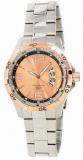 Invicta Men's Quartz Watch with Pink Dial Analogue Display and Silver Stainless Steel Bracelet 0085