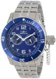 Invicta Men's 14887 Specialty Blue Carbon Fiber Dial Stainless Steel Watch
