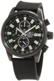 Invicta Specialty Men's Quartz Watch with Black Dial Chronograph display on Black Rubber Strap 1683