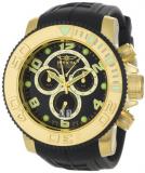 Invicta Men's 0415 Pro Diver Collection Sea Hunter Chronograph Black Polyurethane Watch