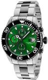 Invicta Pro Diver Green Dial Men's Quartz Watch with Green Dial Chronograph Display and Two Tone Stainless Steel Bracelet 10501
