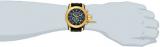 Invicta Men's Quartz Watch with Black Dial Chronograph Display and Black PU Strap 15562