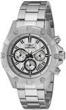 Invicta Specialty Men's Quartz Watch with Silver Dial Chronograph display on Silver Stainless Steel Bracelet 15602