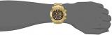 Invicta Men's Quartz Watch with Brown Dial Chronograph Display and Gold Plated Bracelet 14651