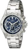 Invicta Specialty Men's Quartz Watch with Blue Dial Chronograph display on Silve...