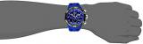 Invicta Venom Men's Quartz Watch with Black Dial Chronograph display on Blue Silicone Strap 16988