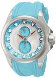 Invicta S1 Rally Men's Quartz Watch with Silver Textured Dial Analogue Display and Blue PU Strap 12340