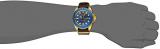 Invicta Reserve Men's Quartz Watch with Blue Dial Analogue display on Brown Leather Strap 17581