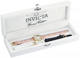 Invicta Wildflower Women's Quartz Watch with Silver Dial Analogue display on Pink Leather Strap 13968