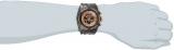 Invicta Men's Quartz Watch with Brown Dial Chronograph Display and Black Stainless Steel Bracelet 12748