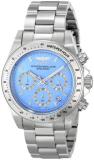 Invicta Speedway Women's Quartz Watch with Blue Dial Chronograph display on Silv...