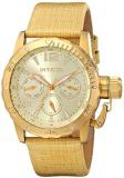 Invicta 14797 Women's Corduba Multifunction Gold Dial Beige Leather Strap Watch