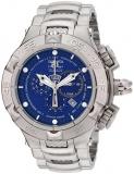 Invicta Men's Quartz Watch with Blue Dial Chronograph Display and Silver Stainle...