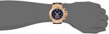Invicta men's quartz Watch with blue Dial chronograph Display and multicolour PU Strap 15803