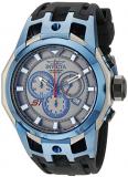 Invicta Men's S1 Rally Quartz Watch with Grey Dial Chronograph Display and Black PU Strap 16814